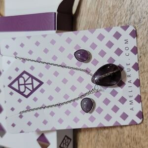 AMELIA Rue amethyst gift set